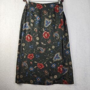 Requirements Women Size Medium Floral A-Line Midi Modest Cottagecore Skirt